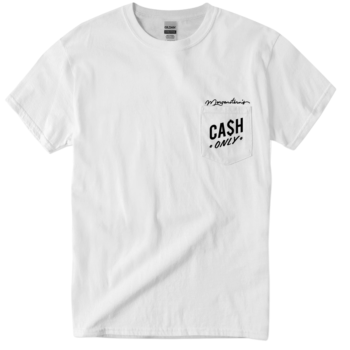 io着用VALLAD CASH DISPENSER TEE WHITE CASH ONLY POCKET TEE 2026 – Morgenstern's Finest