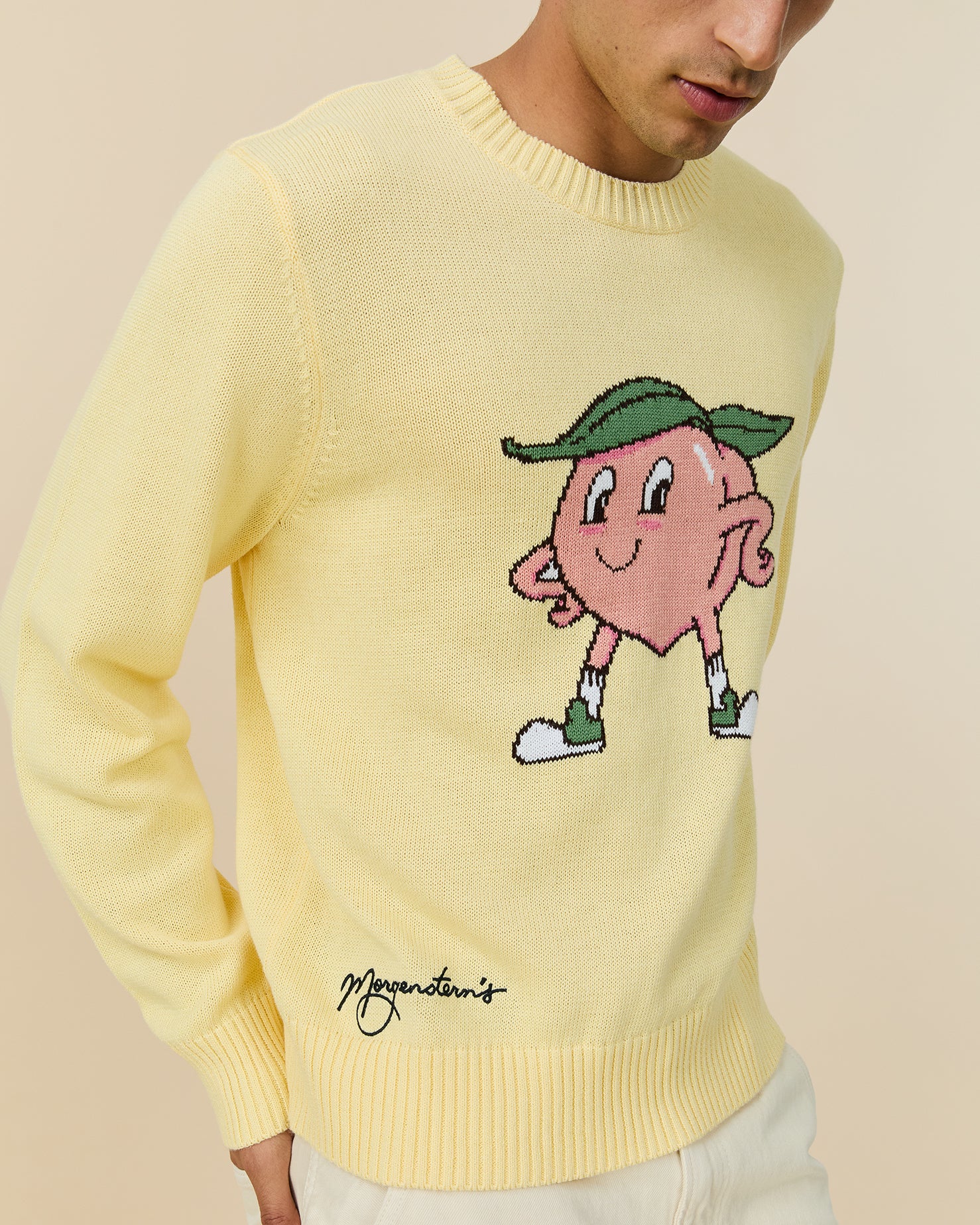 ROWING BLAZERS COTTON PEACH SWEATER - YELLOW