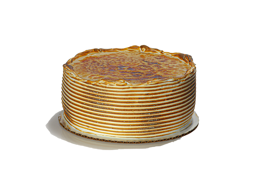 Bruleed Cheesecake Ice Cream Cake