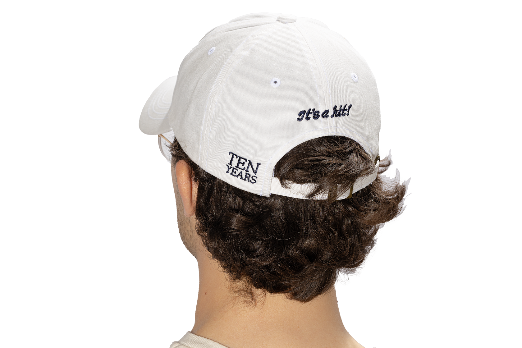 WHITE "IT'S A HIT!" LOGO CAP