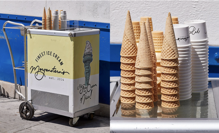 nyc ice cream cart rental staff from morgenstern's finest for party wedding or event