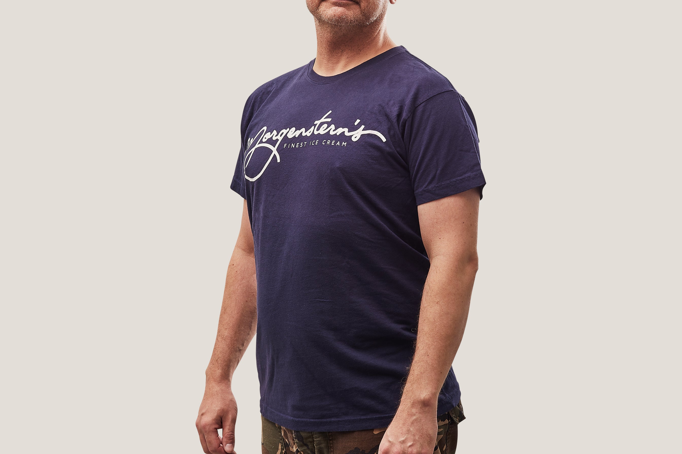 NAVY LOGO TEE